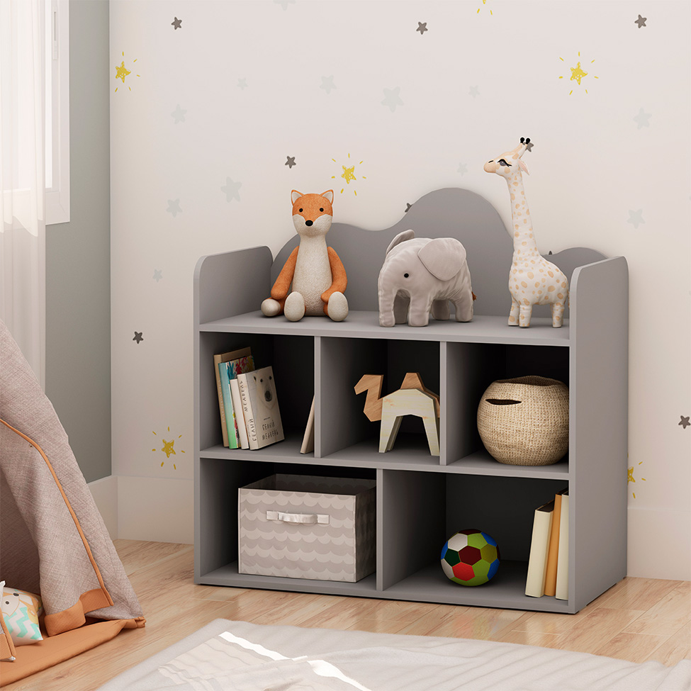 Estante Infantil Nuvem 100% MDF Fendi