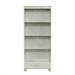 Estante Lívia 100% MDF 1 Gaveta Off White e Dourada
