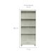 Estante Lívia 100% MDF 1 Gaveta Off White e Dourada