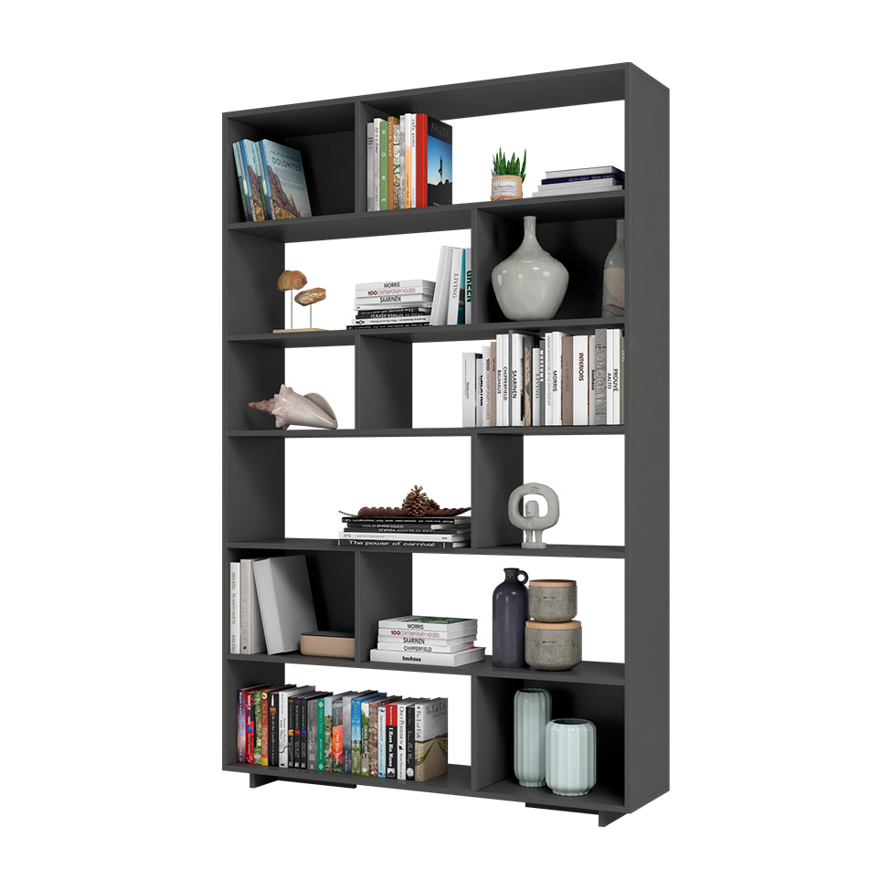 Estante Livreiro Piece Preta 120 cm