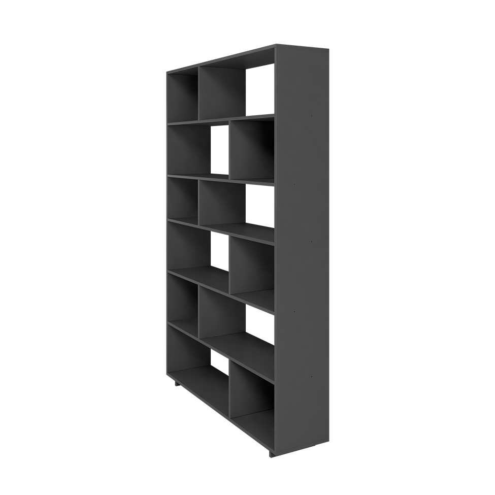 Estante Livreiro Piece Preta 120 cm