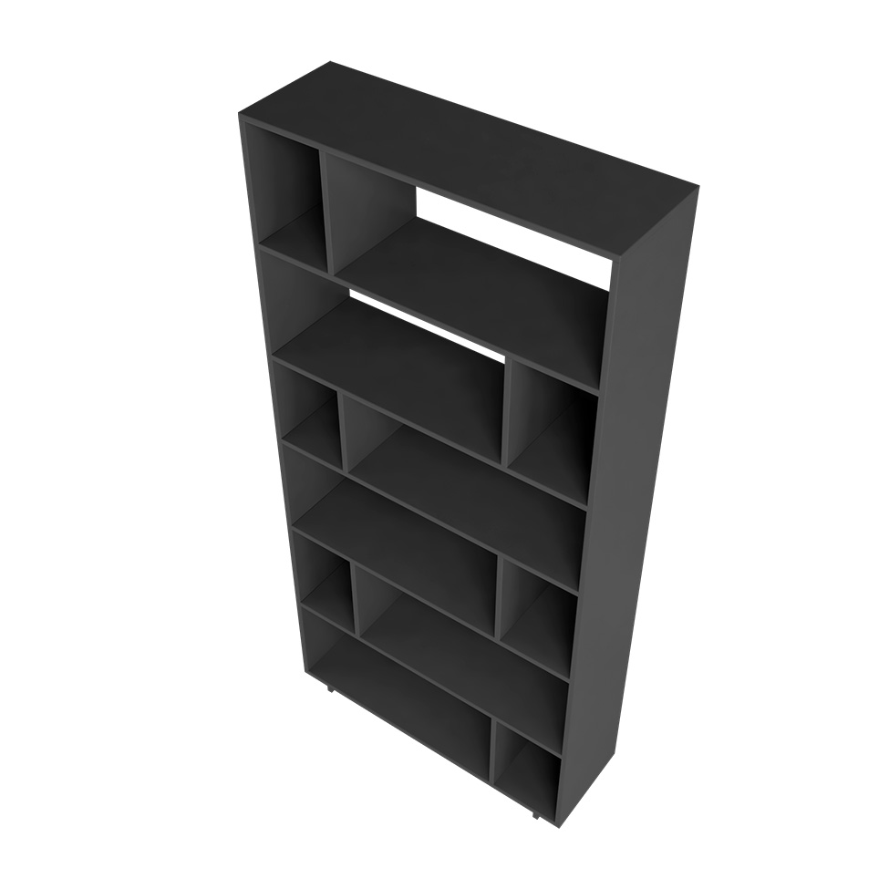 Estante Livreiro Piece Preta 90 cm