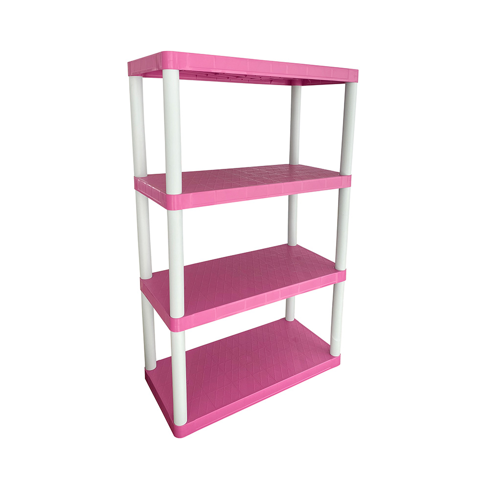 Estante Multiuso Arona Rosa e Branca