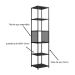 Estante Paricel Preta 40 cm