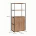 Estante Shelf 2 PT Ameixa e Preta 139 cm