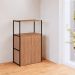 Estante Shelf 2 PT Calvi e Preta 105 cm