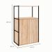 Estante Shelf 2 PT Calvi e Preta 105 cm