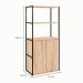 Estante Shelf 2 PT Calvi e Preta 139 cm
