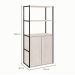 Estante Shelf 2 PT Carvalho Berlin e Preta 139 cm
