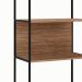 Estante Shelf Ameixa e Preta 139 cm