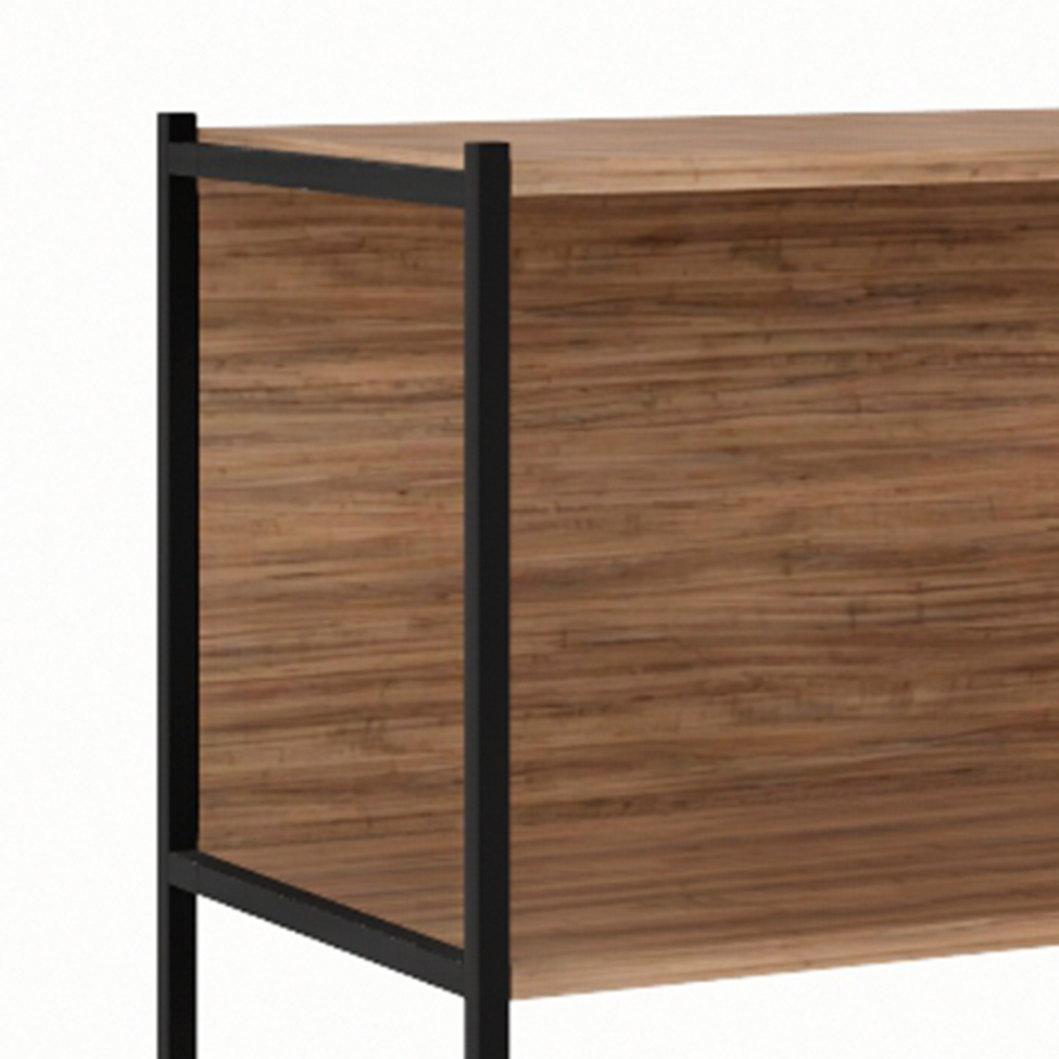 Estante Shelf Ameixa e Preta 71 cm