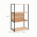 Estante Shelf Calvi e Preta 105 cm