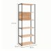 Estante Shelf Calvi e Preta 173 cm