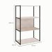 Estante Shelf Carvalho Berlin e Preta 105 cm