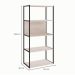 Estante Shelf Carvalho Berlin e Preta 139 cm