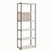 Estante Shelf Carvalho Berlin e Preta 173 cm