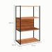 Estante Shelf Nogal Sevilha e Preta 105 cm