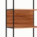 Estante Shelf Nogal Sevilha e Preta 173 cm