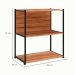 Estante Shelf Nogal Sevilha e Preta 71 cm