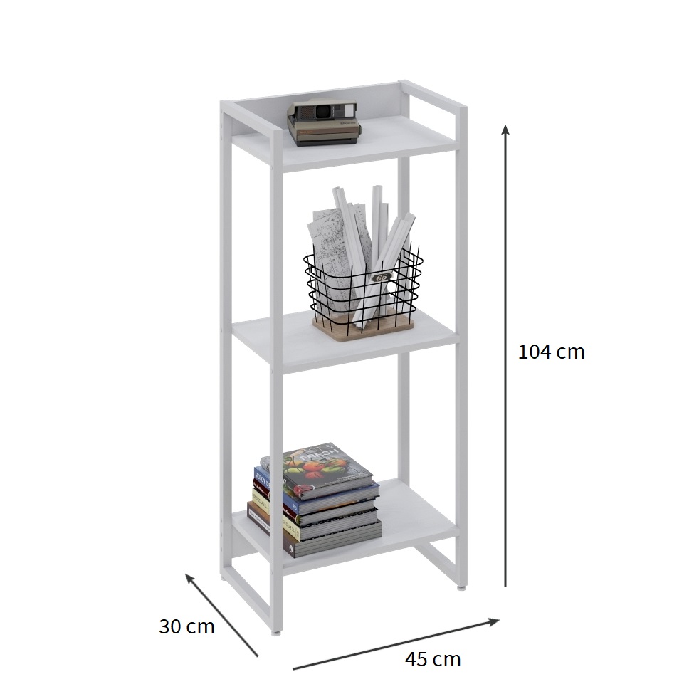 Estante Studio Branca 45x104 cm