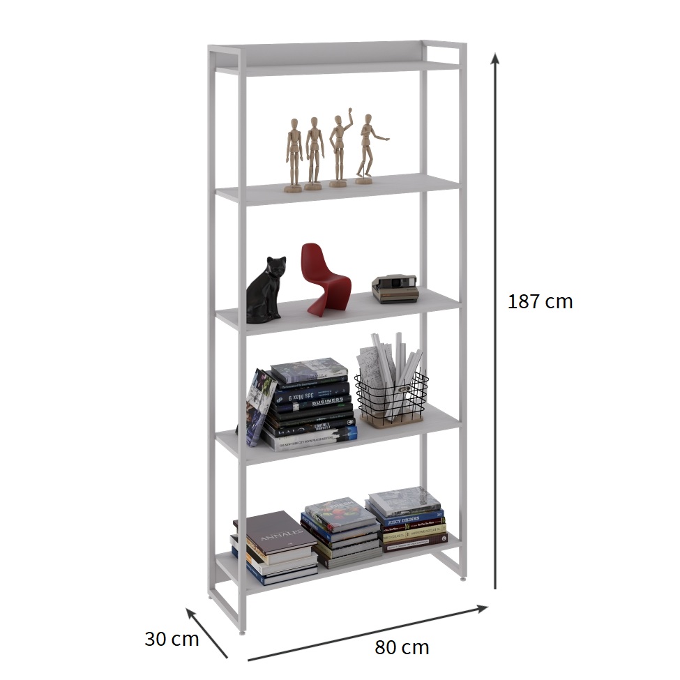 Estante Studio Branca 80x187 cm