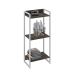 Estante Studio Carvalho Dark e Branca 45x104 cm
