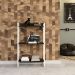Estante Studio Carvalho Dark e Branca 60x104 cm