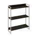 Estante Studio Carvalho Dark e Branca 80x104 cm