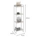 Estante Studio Snow e Branca 45x146 cm