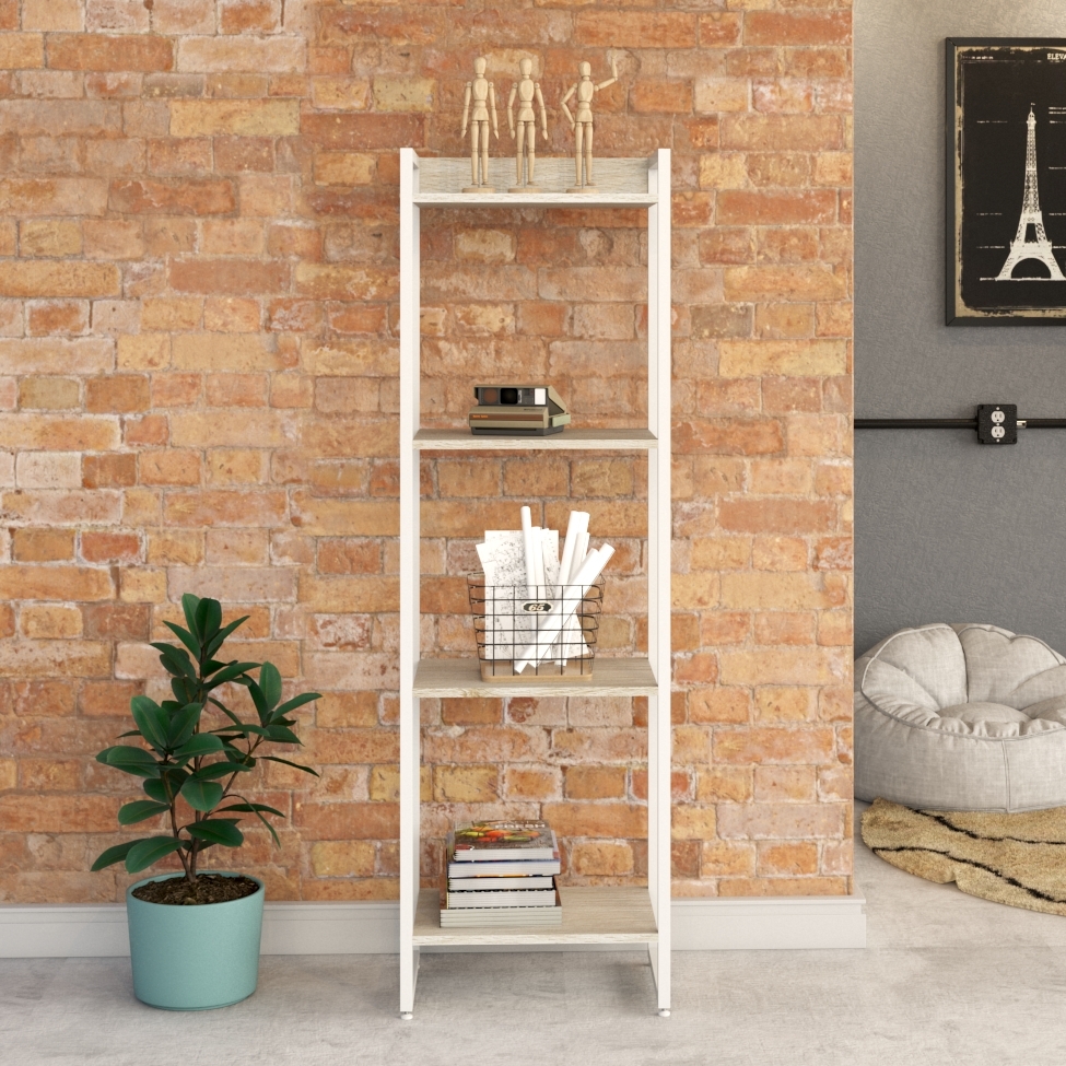 Estante Studio Snow e Branca 45x146 cm