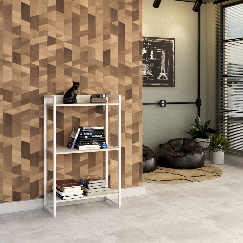 Estante Studio Snow e Branca 60x104 cm