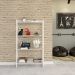 Estante Studio Snow e Branca 80x146 cm
