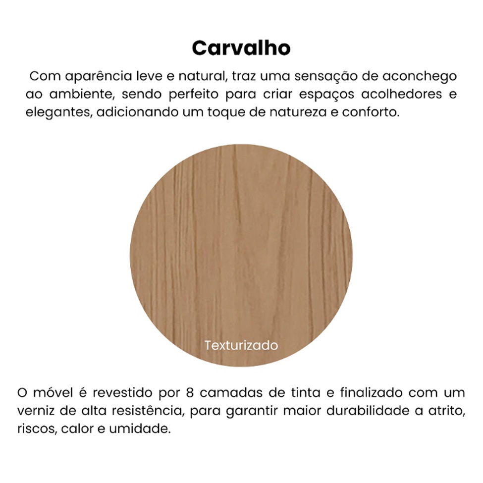 Estante Trama 2 Portas Carvalho