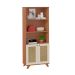 Estante Trama 2 Portas Cinamomo e Off White