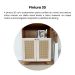 Estante Trama 2 Portas Cinamomo e Off White