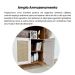 Estante Trama 2 Portas Cinamomo e Off White