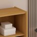 Estante Vértice Ripada 2 Portas Off White e Cinamomo