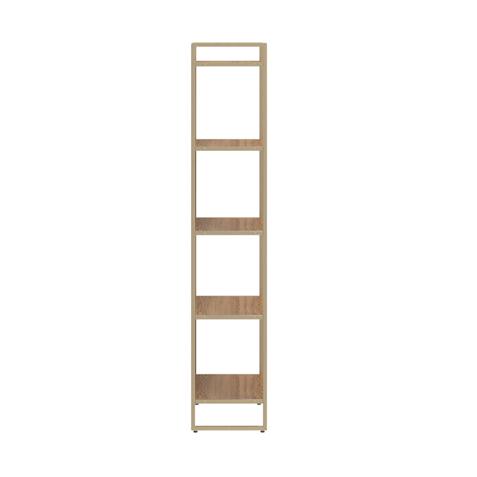 Estante Voss Freijó e Champanhe 75 cm