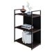 Estante com 1 Prateleira e 2 Nichos Brooklyn Terracota e Preta 60 cm