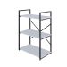 Estante com 3 Prateleiras Brooklyn Branca e Preta 60 cm
