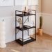Estante com 3 Prateleiras Brooklyn Preta 45 cm