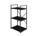 Estante com 3 Prateleiras Brooklyn Preta 45 cm