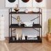 Estante com 3 Prateleiras Brooklyn Preta 80 cm