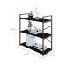 Estante com 3 Prateleiras Brooklyn Preta 80 cm