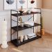 Estante com 3 Prateleiras Brooklyn Preta 80 cm