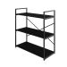 Estante com 3 Prateleiras Brooklyn Preta 80 cm