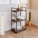 Estante com 3 Prateleiras Brooklyn Terracota e Preta 45 cm