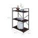Estante com 3 Prateleiras Brooklyn Terracota e Preta 60 cm
