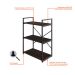 Estante com 3 Prateleiras Brooklyn Terracota e Preta 60 cm