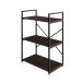 Estante com 3 Prateleiras Brooklyn Terracota e Preta 60 cm